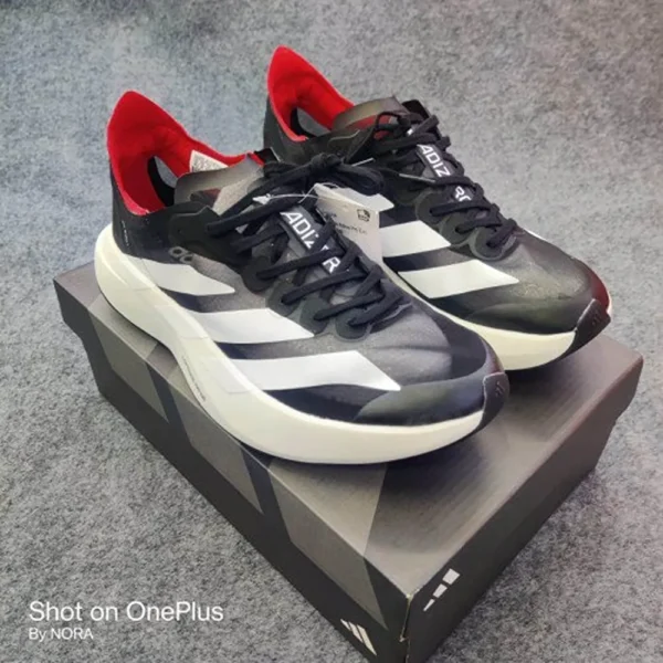 Adidas Adizero Adios Pro Evo 1 Black White Shoes For Men (BSF354)