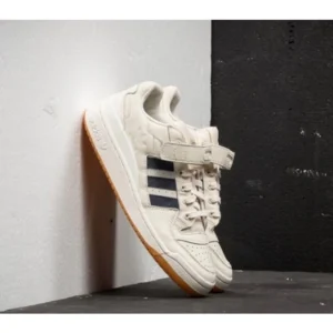 Adidas Forum Low Chalk White Beige Trace Blue Men Shoes (FT549)