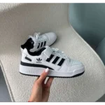 Adidas Forum Low White Black Shoes For Men (HS82)