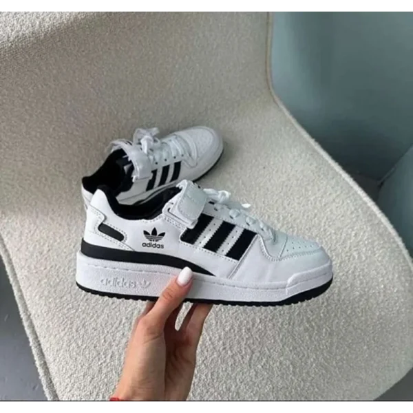 Adidas Forum Low White Black Shoes For Men (HS82)