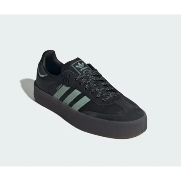 Adidas Samba Core Black Hazy Green Carbon Men Shoes (FT638)