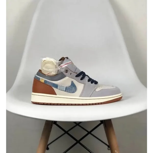 Air Jordan Retro 1 Low Repaired Denim Shoes For Men (SF62) Air Jordan Retro 1 Low Repaired Denim Shoes For Men (SF62)