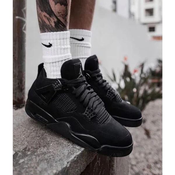 Air Jordan Retro 4 “Black Cat” Shoes For Men (LAB498)