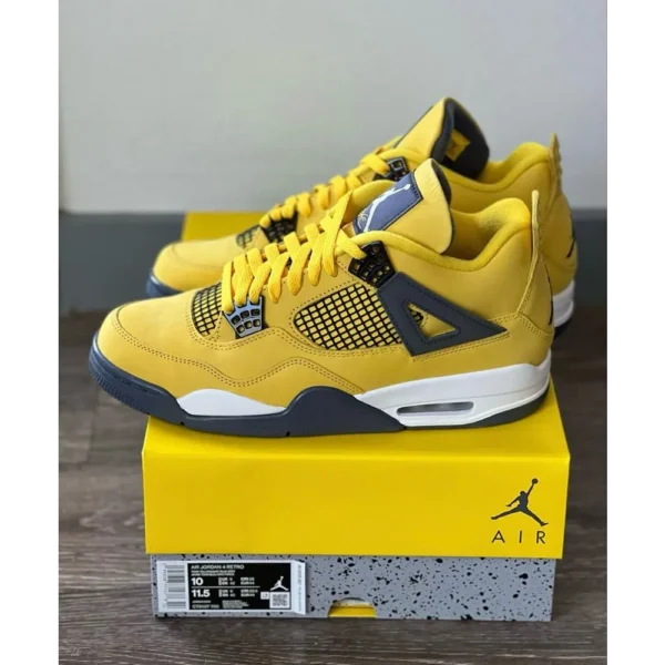 Air Jordan Retro 4 Lightning Semi UA Shoes For Men (LAZ441)