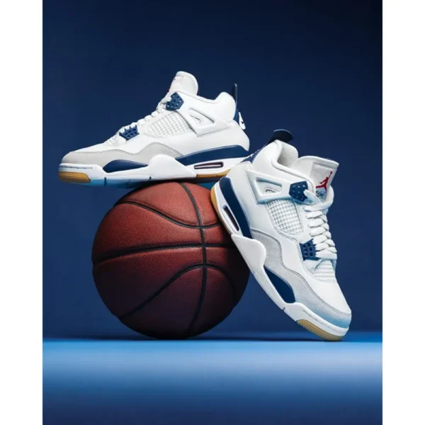 Air Jordan Retro 4 Mid Night Navy Shoes For Men (BSF1010)