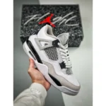Air Jordan Retro 4 Military Black Shoes For Men (SZ26)