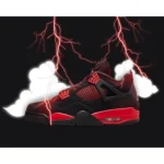 Air Jordan Retro 4 Red Thunder Shoes For Men (BSF90)