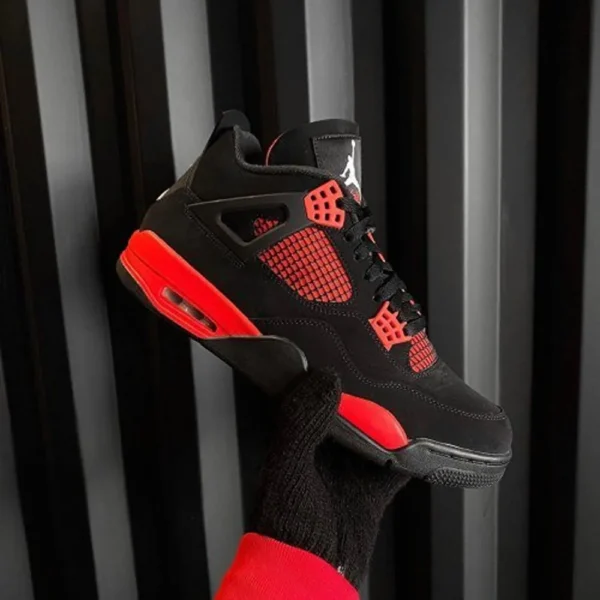 Air Jordan Retro 4 Red Thunder Shoes For Men (BSF90)