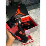 Air Jordan Retro 4 Red Thunder Shoes For Men (BSF90)