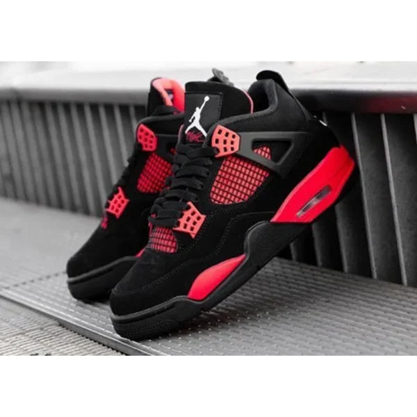 Air Jordan Retro 4 Red Thunder Shoes For Men (BSF90)
