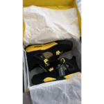 Air Jordan Retro 4 Thunder black yellow Shoes For Men (SF61)