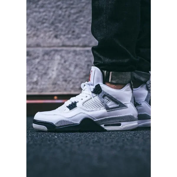 Air Jordan Retro 4 White Cement Shoes For Men (BOT528)