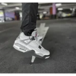 Air Jordan Retro 4 White Cement Shoes For Men (BOT528)