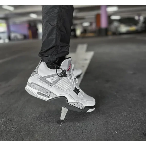 Air Jordan Retro 4 White Cement Shoes For Men (BOT528)