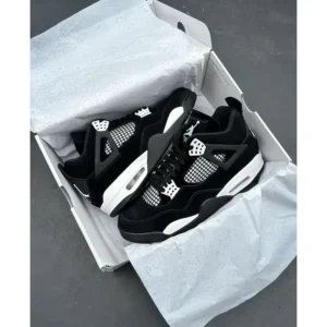 Air Jordan Retro 4 White Thunder Shoes For Men (LAB130)