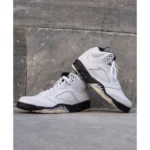 Air Jordan Retro 5 Reverse Silver Shoes For Men (SZ56)