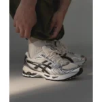 Asics Gel Kayano 14 Black Cream Metallic Plum Shoes For Men (BSF152)