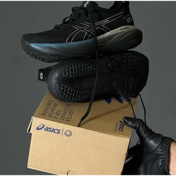 Asics Gel Nimbus 25 PLATINUM BLACK Men Shoes (FT541)