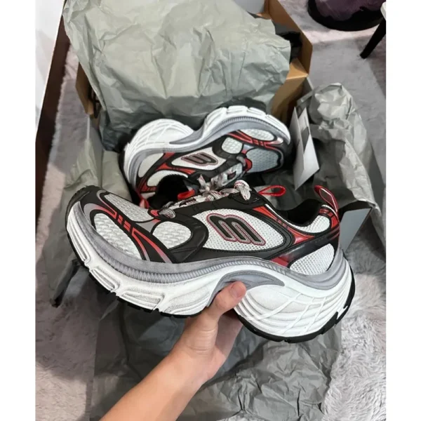 Balenciaga 10xl Sneaker Black Red For Men (LAB137)