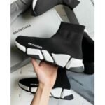 Balenciaga Speed Knit 2.0 Trainer Black White For Men’s Shoes (BSF231)