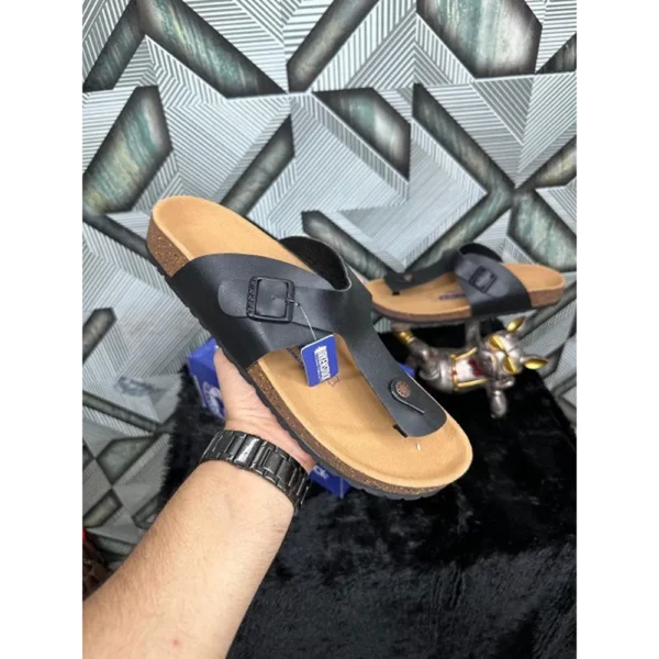 Birkenstock Ramses Black Leather For Men (SF88)