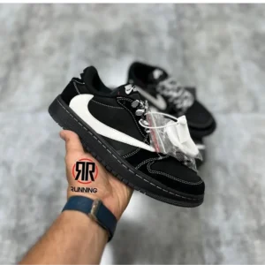 Classic Travis Scott X Jordan 1 Black White Phantom Shoes For Men (SW6211)