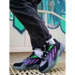 Classy Adidas Ozelia Joker Core Black Screaming Green Grey Shoes For Men (SHI209)