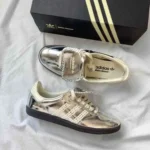 Classy Adidas Samba X Wales Bonner Silver Shoes For Men (SHI166)