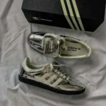 Classy Adidas Samba X Wales Bonner Silver Shoes For Men (SHI166)