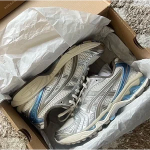 Classy Asics Gel Kayano 14 Cream pepper Silver Blue Shoes For Men (SHUB275)