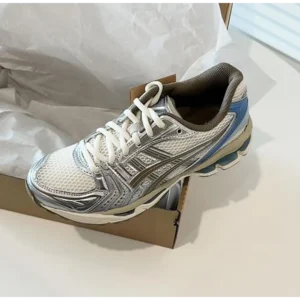 Classy Asics Gel Kayano 14 Cream pepper Silver Blue Shoes For Men (SHUB275)