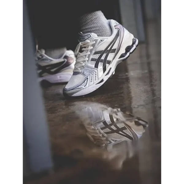 Classy Asics Gel Kayano 14 White Midnight Cream Silver Shoes For Men (SHUB272) Classy Asics Gel Kayano 14 White Midnight Cream Silver Shoes For Men (SHUB272)