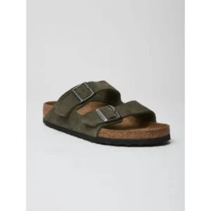 Classy Birkenstock Arizona Olive Green Suede For Men (BH1000)