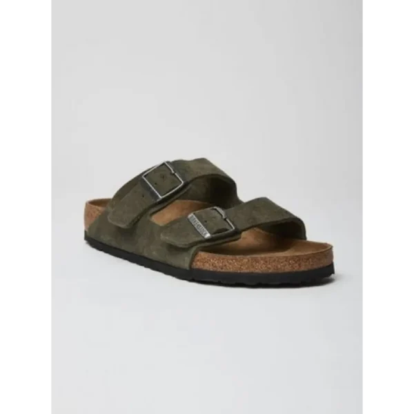 Classy Birkenstock Arizona Olive Green Suede For Men (BH1000) Classy Birkenstock Arizona Olive Green Suede For Men (BH1000)