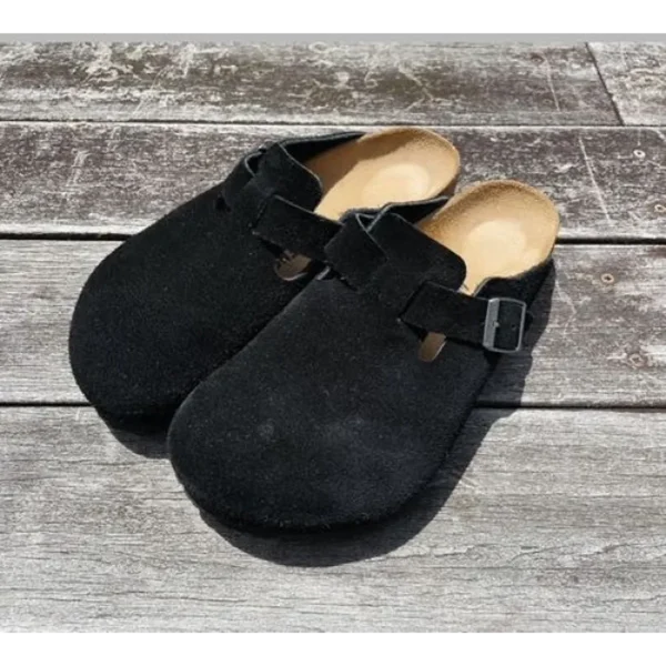 Classy Birkenstock Booston Black Suede For Men (BH1003) Classy Birkenstock Booston Black Suede For Men (BH1003)