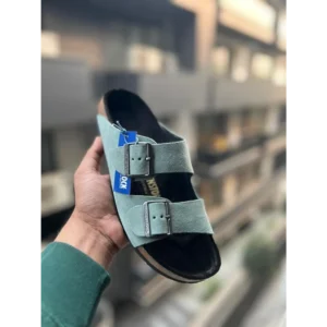 Classy Birkenstock Suede Aqua Green For Men (BH993)