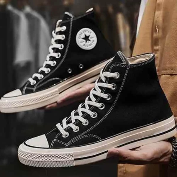 Classy Convers Chuck Taylor 70s High Black Shoes For Men (SHI199)