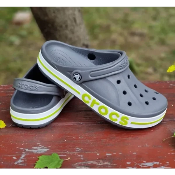 Classy Crocs Classic Bayaband Clogs Grey For Men (BH982)