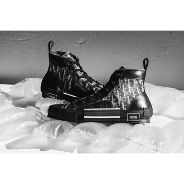Classy Dior B23 Black High Top Sneakers For Men (SHUB267)