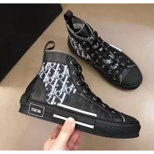Classy Dior B23 Black High Top Sneakers For Men (SHUB267)