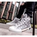 Classy Dior B23 White High Top Sneakers For Men (SHUB268)
