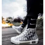 Classy Dior B23 White High Top Sneakers For Men (SHUB268)