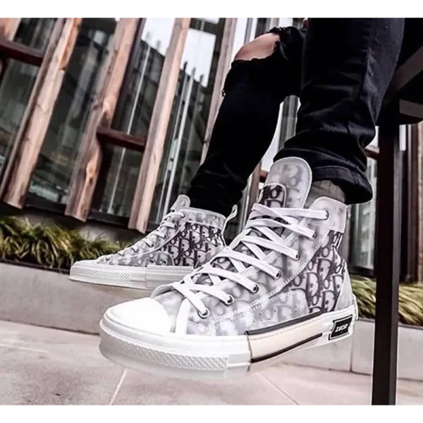 Classy Dior B23 White High Top Sneakers For Men (SHUB268)