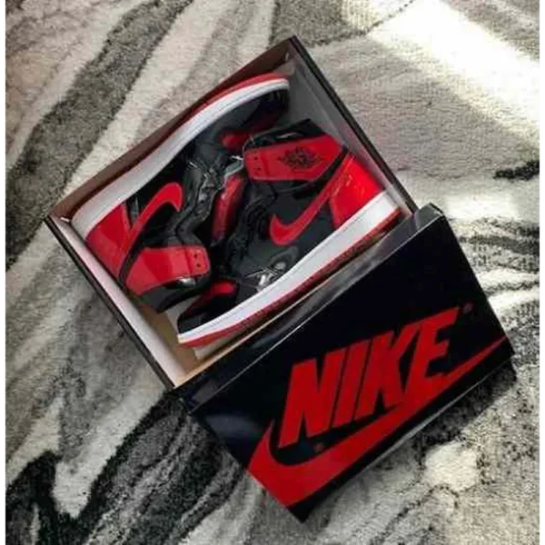 Classy Jordan 1 Retro High OG Patent Bred Shoes For Men (SHI157)