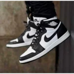 Classy Jordan Retro 1 High Black White Panda Shoes For Men (SHI242)