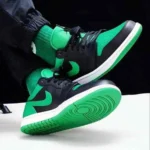 Classy Jordan Retro 1 Low Black Lucky Green Shoes For Men (SHI218)