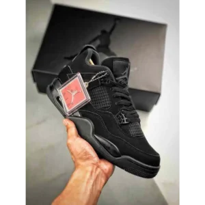 Classy Jordan Retro 4 Black Cat Shoes For Men (SHI243)
