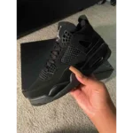 Classy Jordan Retro 4 Black Cat Shoes For Men (SHI243)