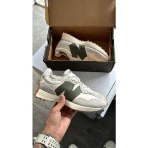 Classy New Balance 327 Black Grey Shoes For Men (S1H68)