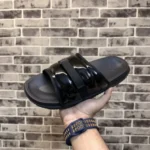 Classy Nike Air Jordan Super Play Triple Black Slides For Men (BH1022)